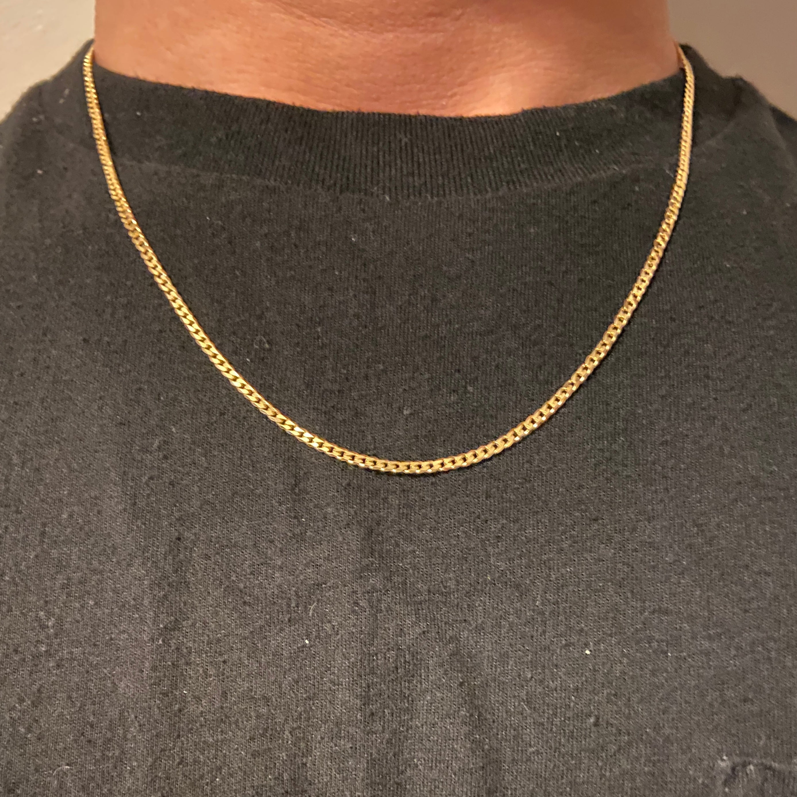 Solid Real 14k Gold Cuban Link Chain 20in 3mm - Prestige Jewelry