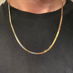 14k Gold Vermeil Herringbone Chain 20in 3mm - Prestige Jewelry