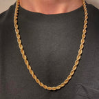 14k Gold Layered Rope Chain 24in 6mm - Prestige Jewelry