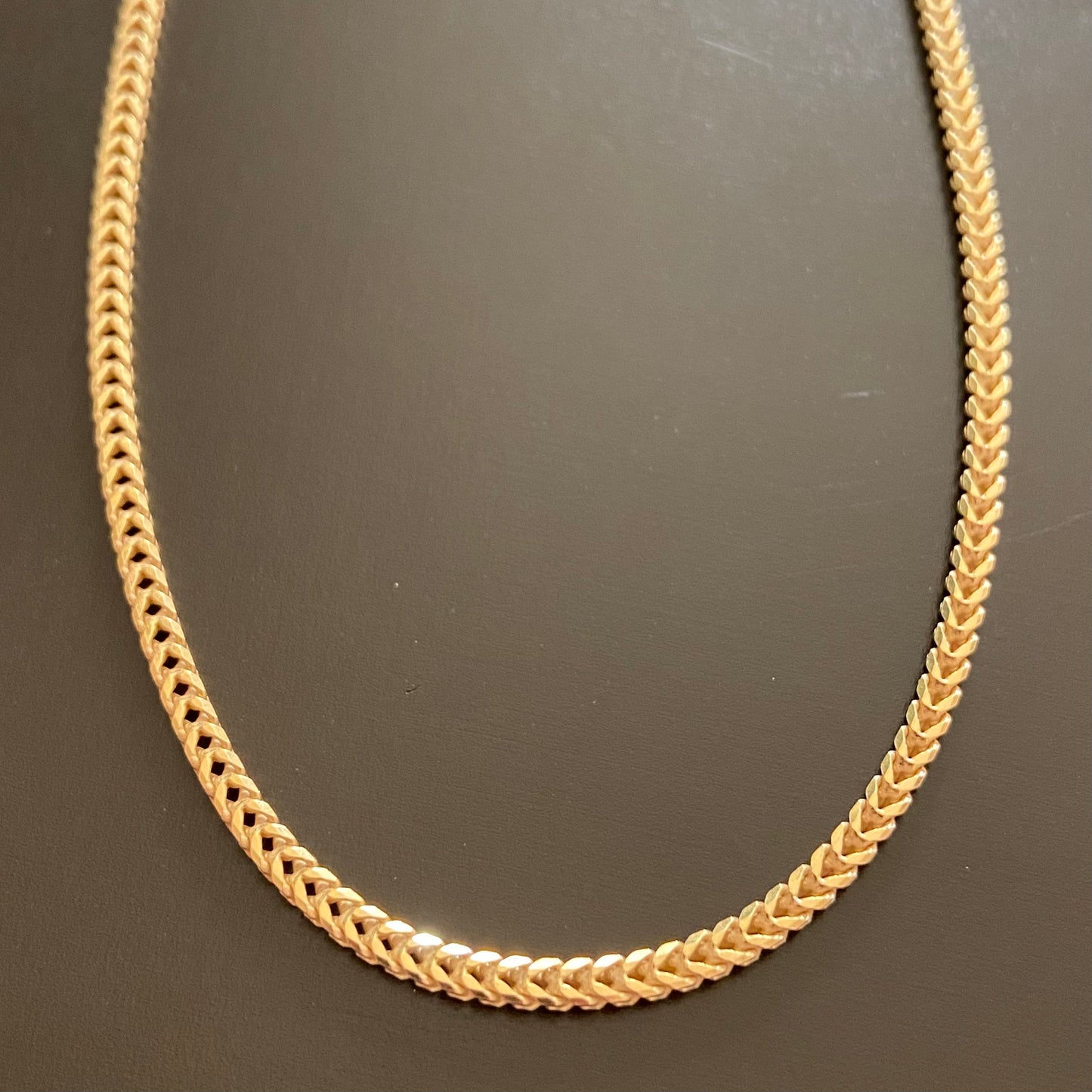 14k Gold Vermeil Franco Chain 20in 2mm