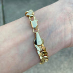 14k Gold Layered Cuban Link Bracelet 9in 10mm - Prestige Jewelry