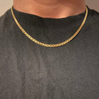 Solid Real 14k Gold Mariner Link Chain 18in 3mm - Prestige Jewelry
