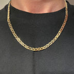 14k Gold Layered Mariner Link Chain 20in 6mm - Prestige Jewelry